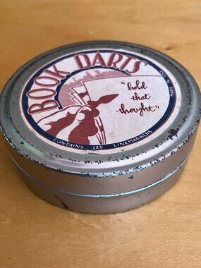 Vintage Bas Bleu "Book Darts" Mixed Metal Line Markers - Tin of 65